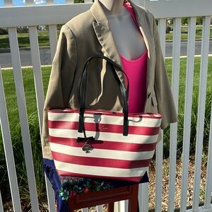 Kate Spade Hawthorne Lane Ryan Tote Red & White